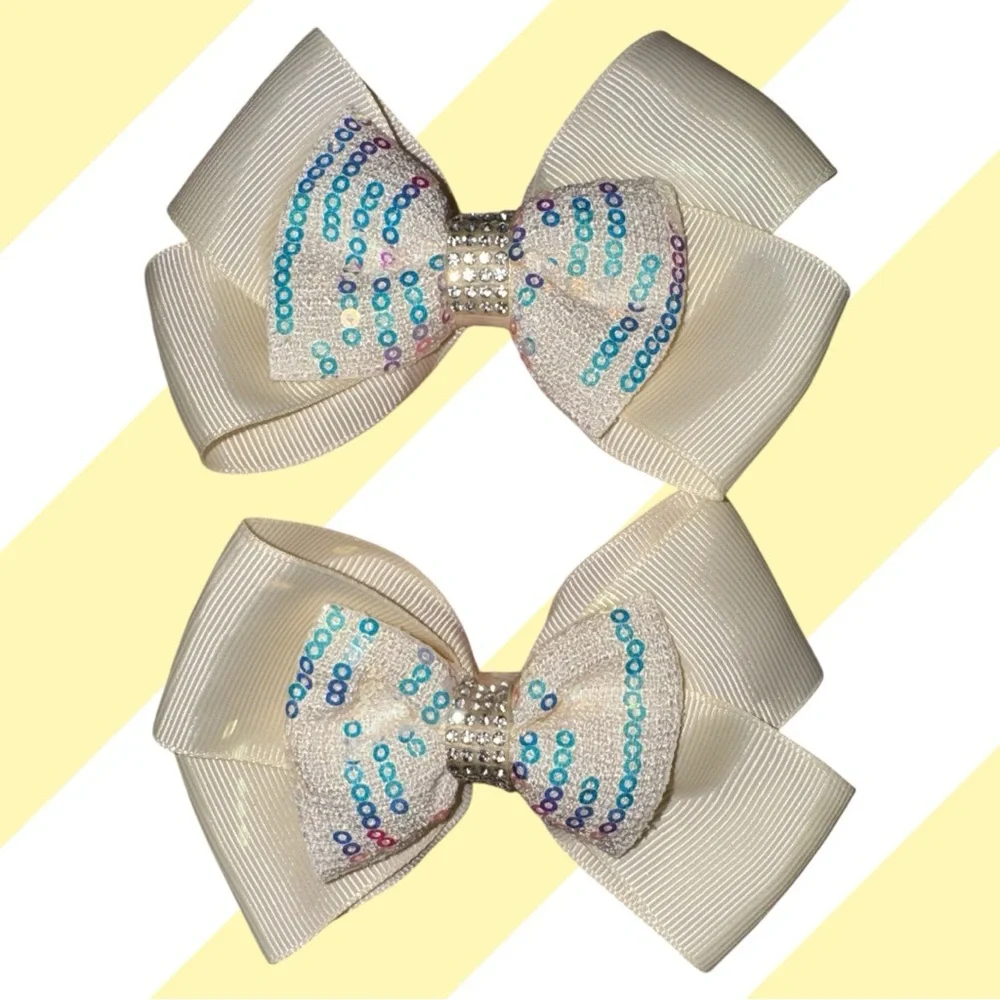 Hair accessories Glittery‎ colorful  Hair Bows for Kids